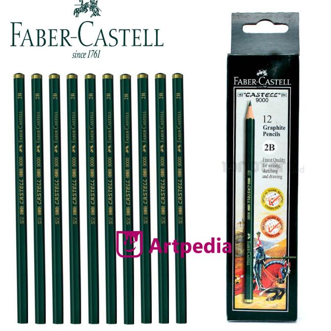 

Pensil Kayu Faber Castell 2B 1 Pack isi 12 - Pensil 2B Pensil Kayu 2B TERMURAH