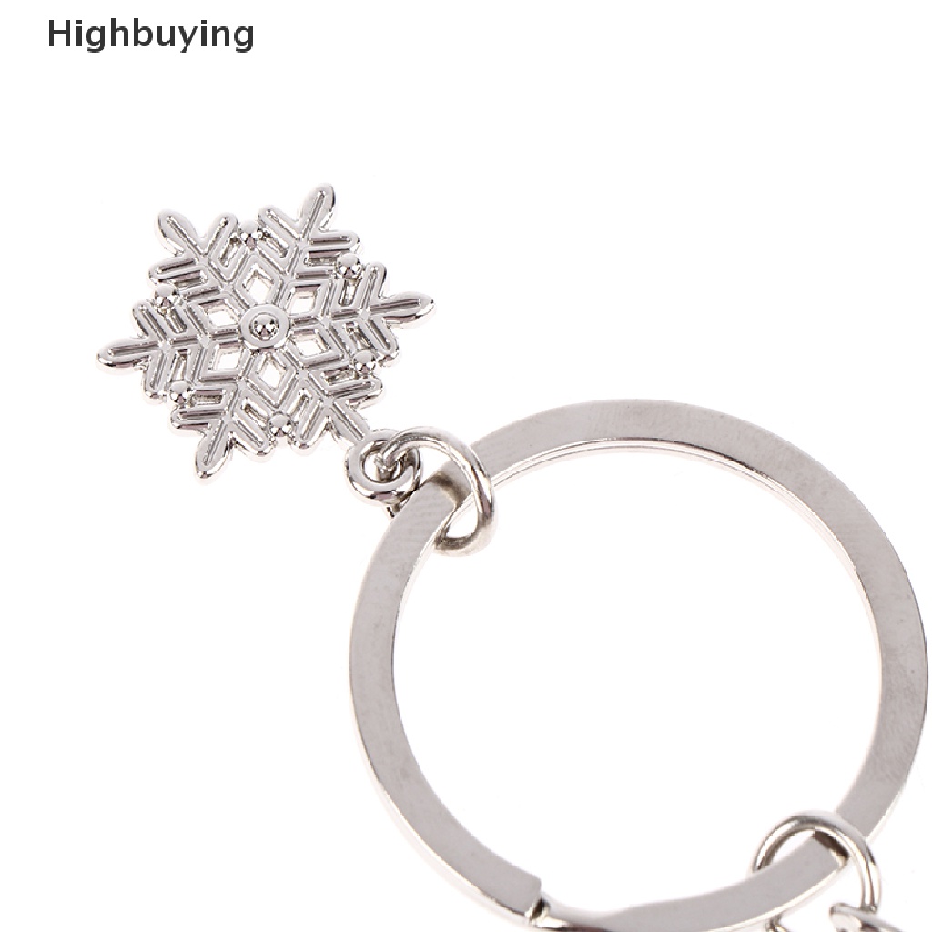 Hbid 1pc Silver Ice Skates Snowflake Pendant Key Ring Skag Gantungan Kunci Keychain Glory