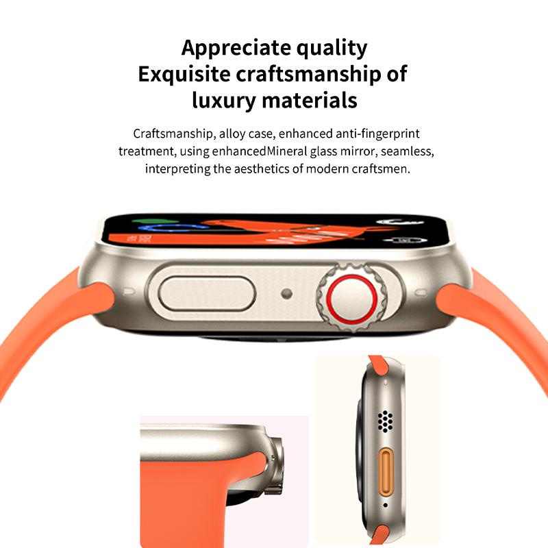 【COD】Newest Smartwatch SW17 (Z59 Ultra) Series 8 Full Touch HD Screen Wireless Charging Silicon Strap Supports NFC 128GB Memory