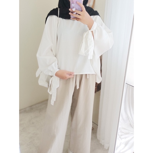 Rhea Crop Top Batwing Blouse