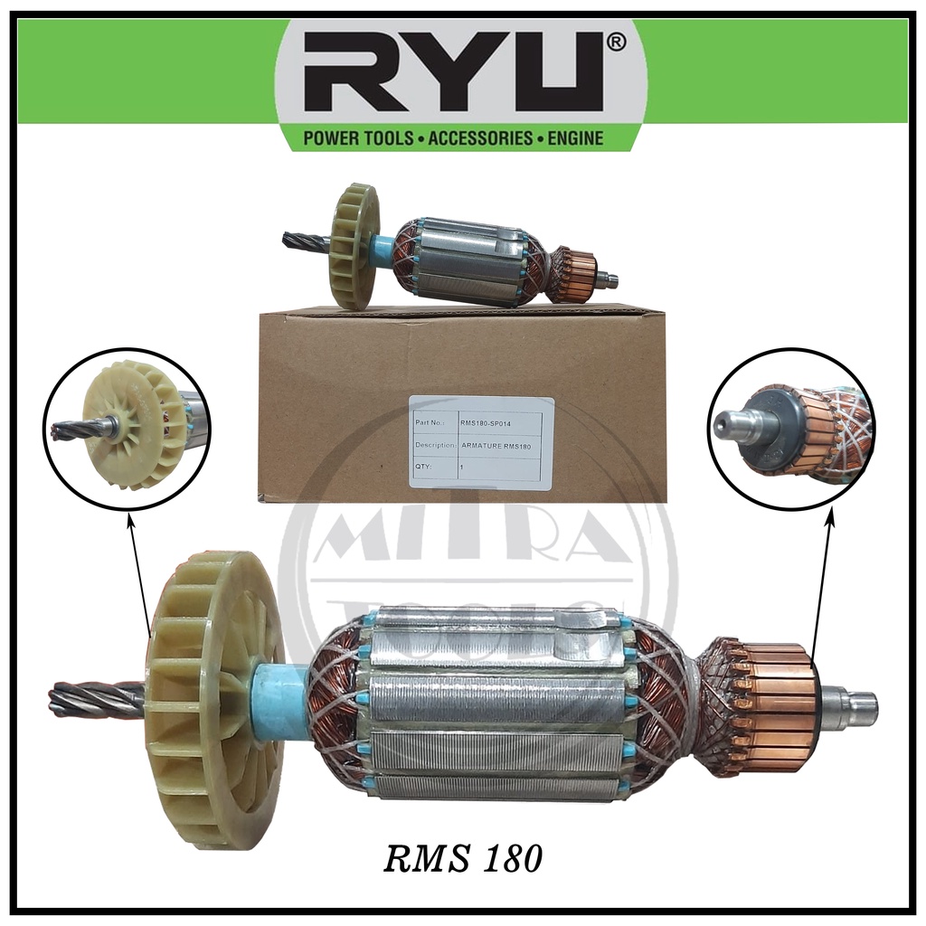 RYU Armatur Angker RMS 180 Miter Saw RYU 7 Inch