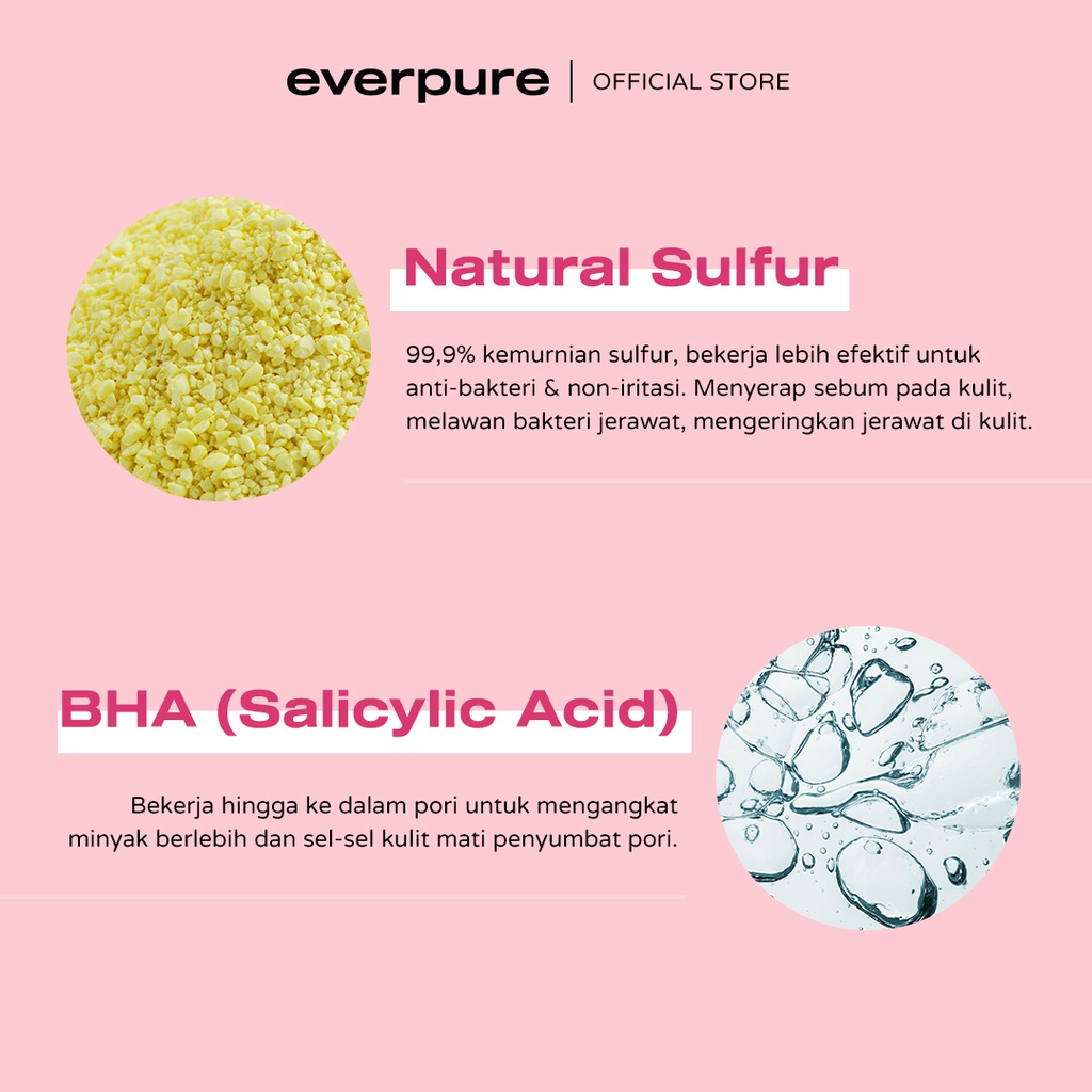 READY! EVERPURE  SUL-PURE ACNE SPOT DRYING LOTION - OBAT TOTOL ATASI JERAWAT DALAM 1 HARI DENGAN SULFUR &amp; BHA [BPOM] 3ml, 10ml, 20ml