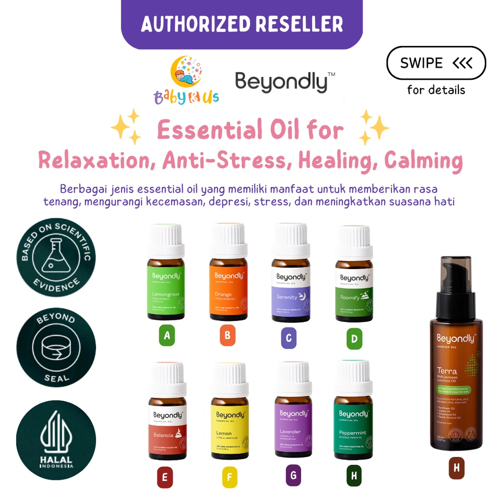 Beyondly Essential Oil - Relaxation dan Anti-Stress / Healing / Calming - Minyak Aromaterapi / Minyak Esensial