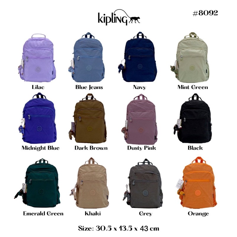 Tas Ransel Laptop Kipling Import Ukuran Besar