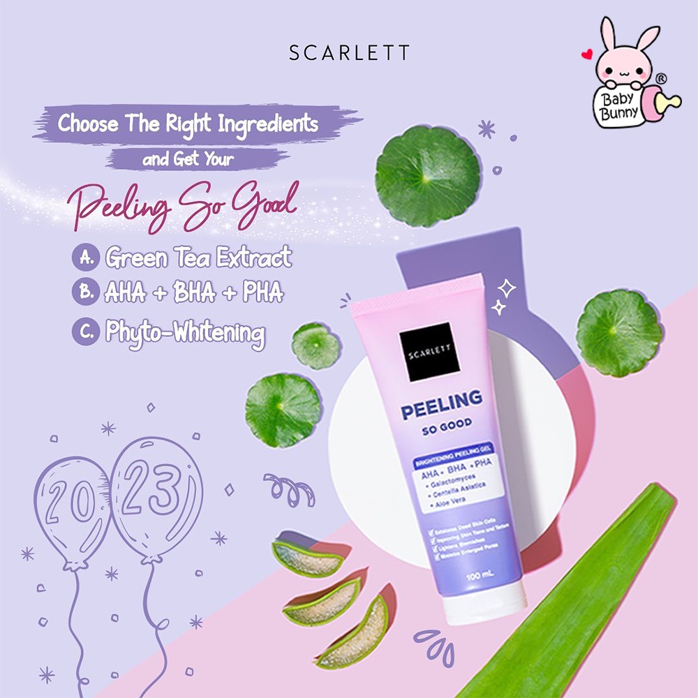 ❤ BELIA ❤ SCARLETT Whitening Day Night Cream Series | Moisturizer | Peeling | Glowing | Krim Wajah | Pelembab Wajah