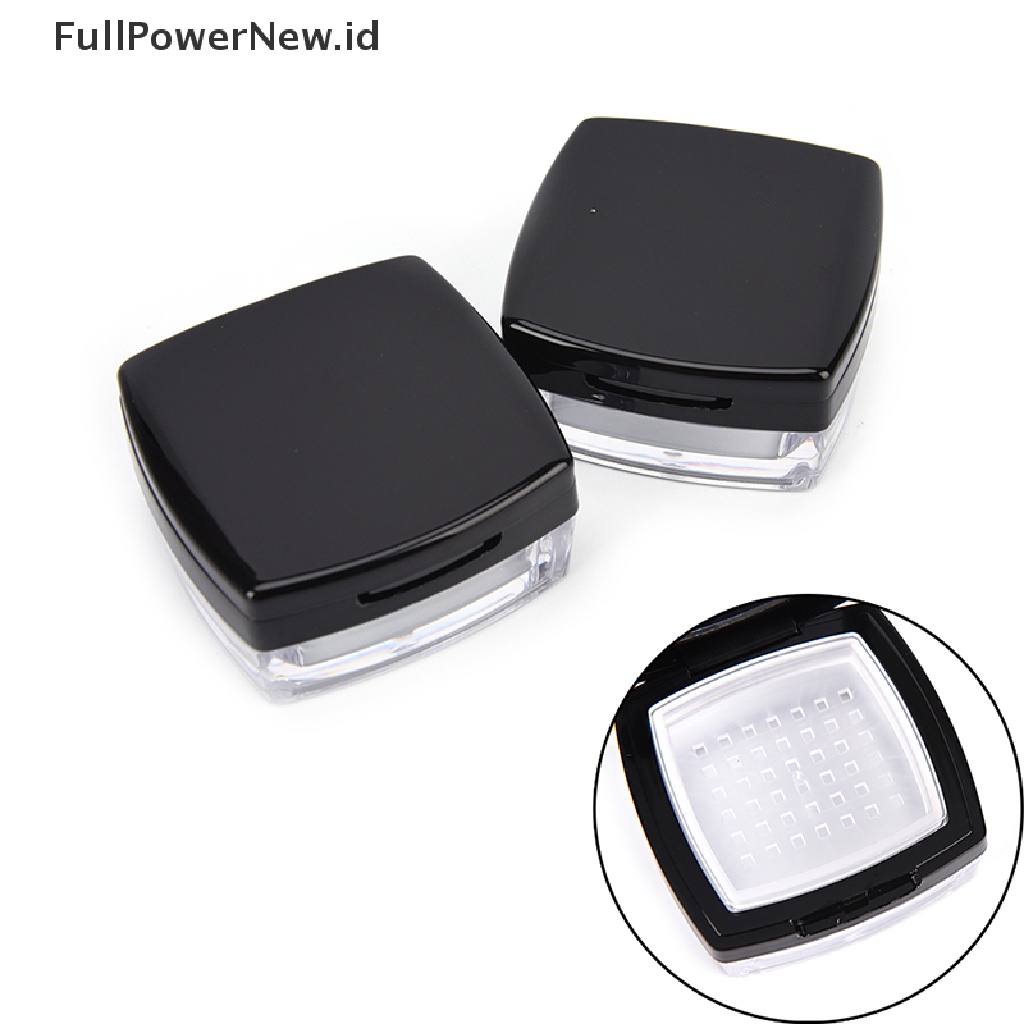 Power 1Pc 10g Ayakan Kosmetik Kosong Loose Powder Jar Container Puff Box Makeup Travel ID