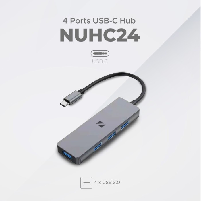 Noir NUHC24 / NUHC-24 4in1 USB type C Hub 4 port Macbook