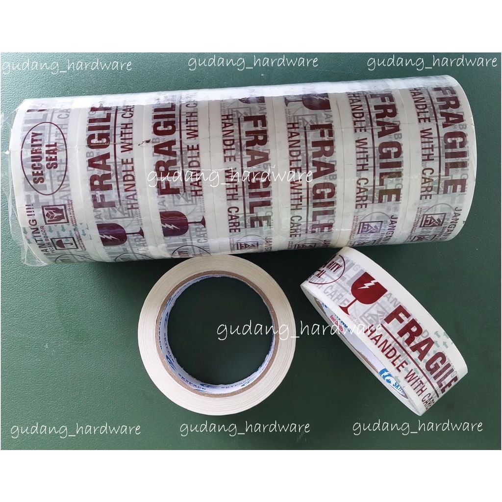 

Lakban Fragile 3.6cm × 80Yard/ Lakban Fragile Jangan Dibanting / Isolasi Fragile