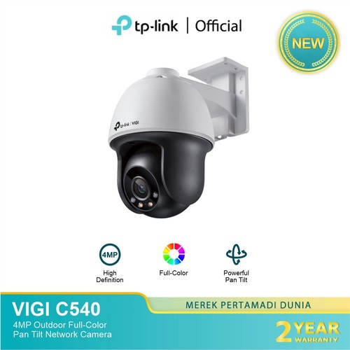 TP-LINK VIGI C540 4MP Outdoor Full-Color Pan Tilt Network Camera TP LINK