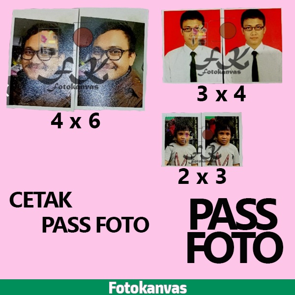 Cetak Foto Pas Asli Kertas Fujifilm