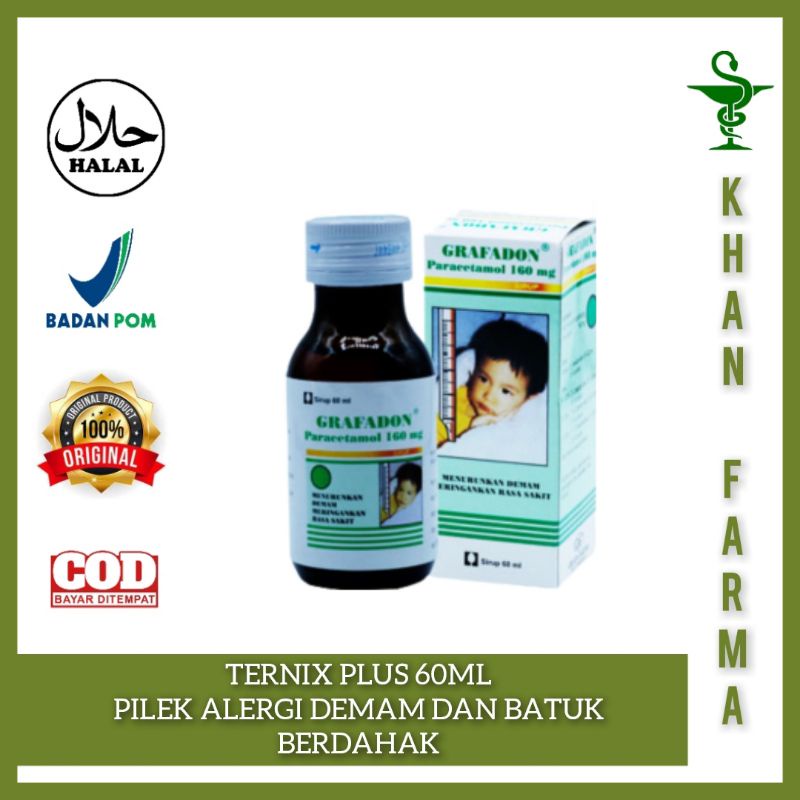 GRAFADON SIRUP 60ML PANAS DEMAM PEREDA NYERI ANAK DAN DEWASA
