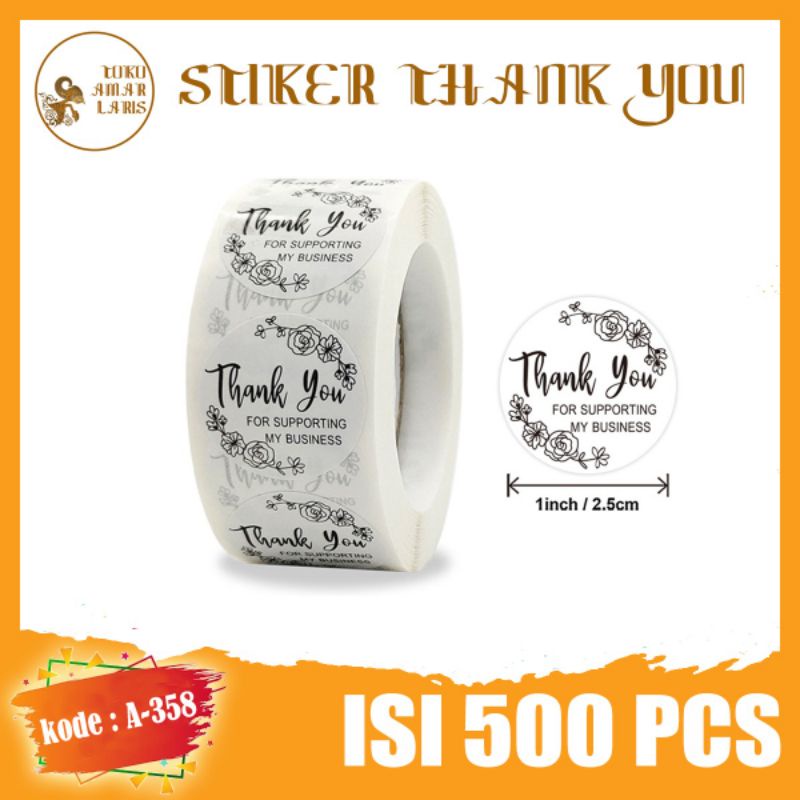 

Sticker Thank You 1 Roll 500 pcs kode A-358 !!!