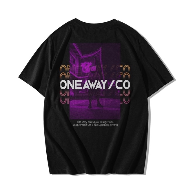 Oneaway T-Shirt Cyberpunk Street Style Oversize