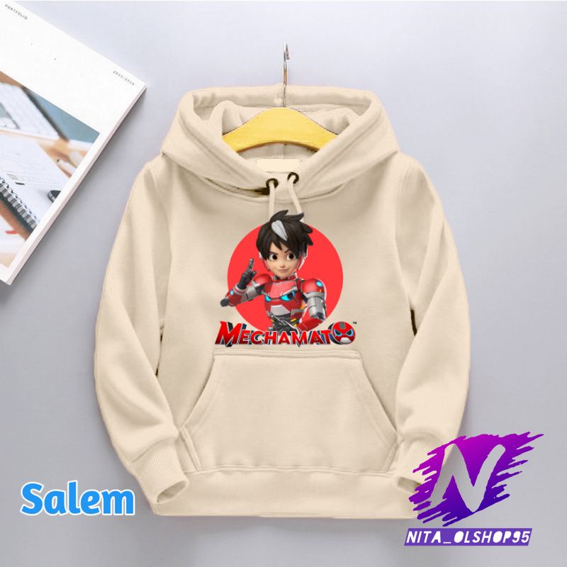 sweater hoodie anak mechamato terbaru amato