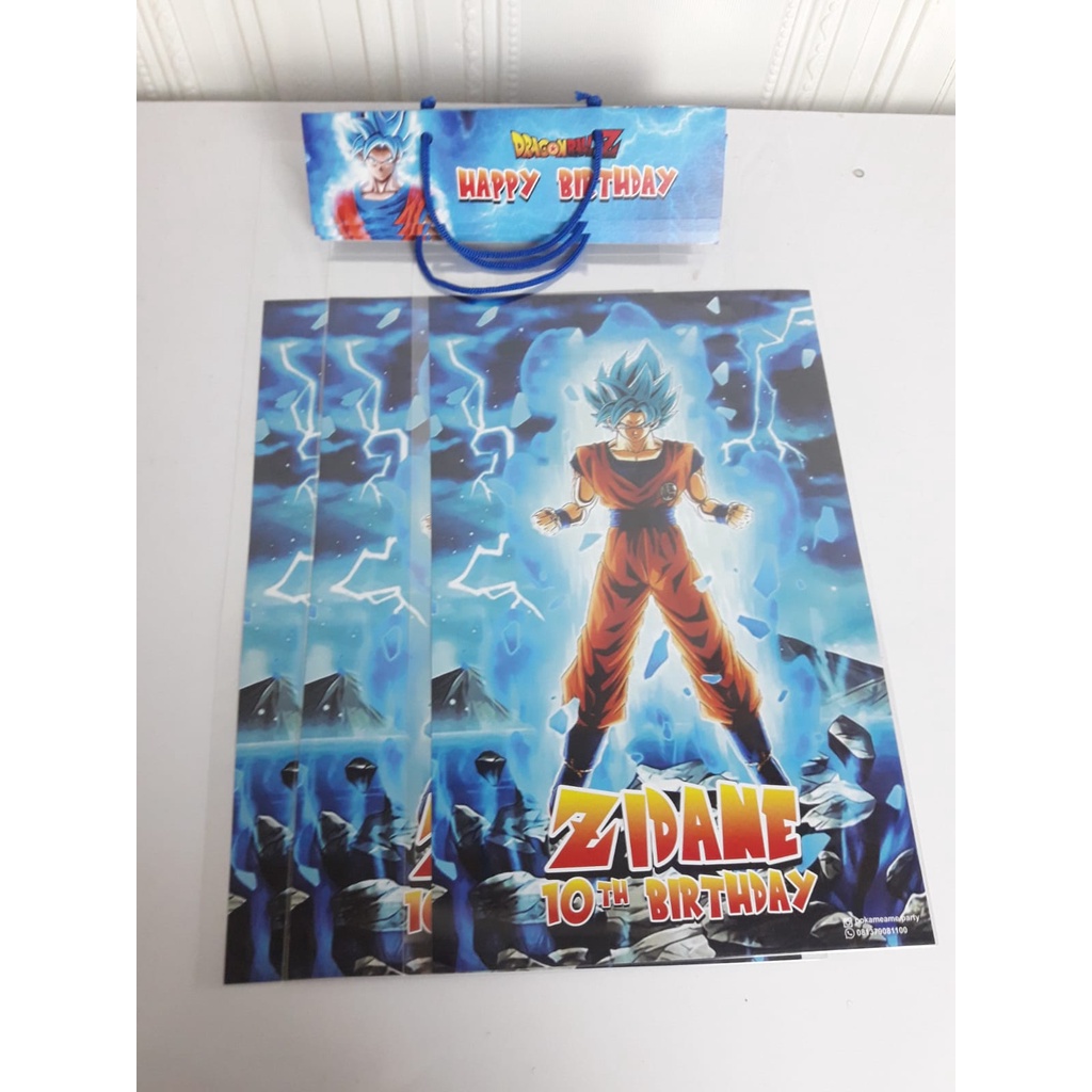 plastik snack goku / kantong snack goku / plastik bingkisan goku