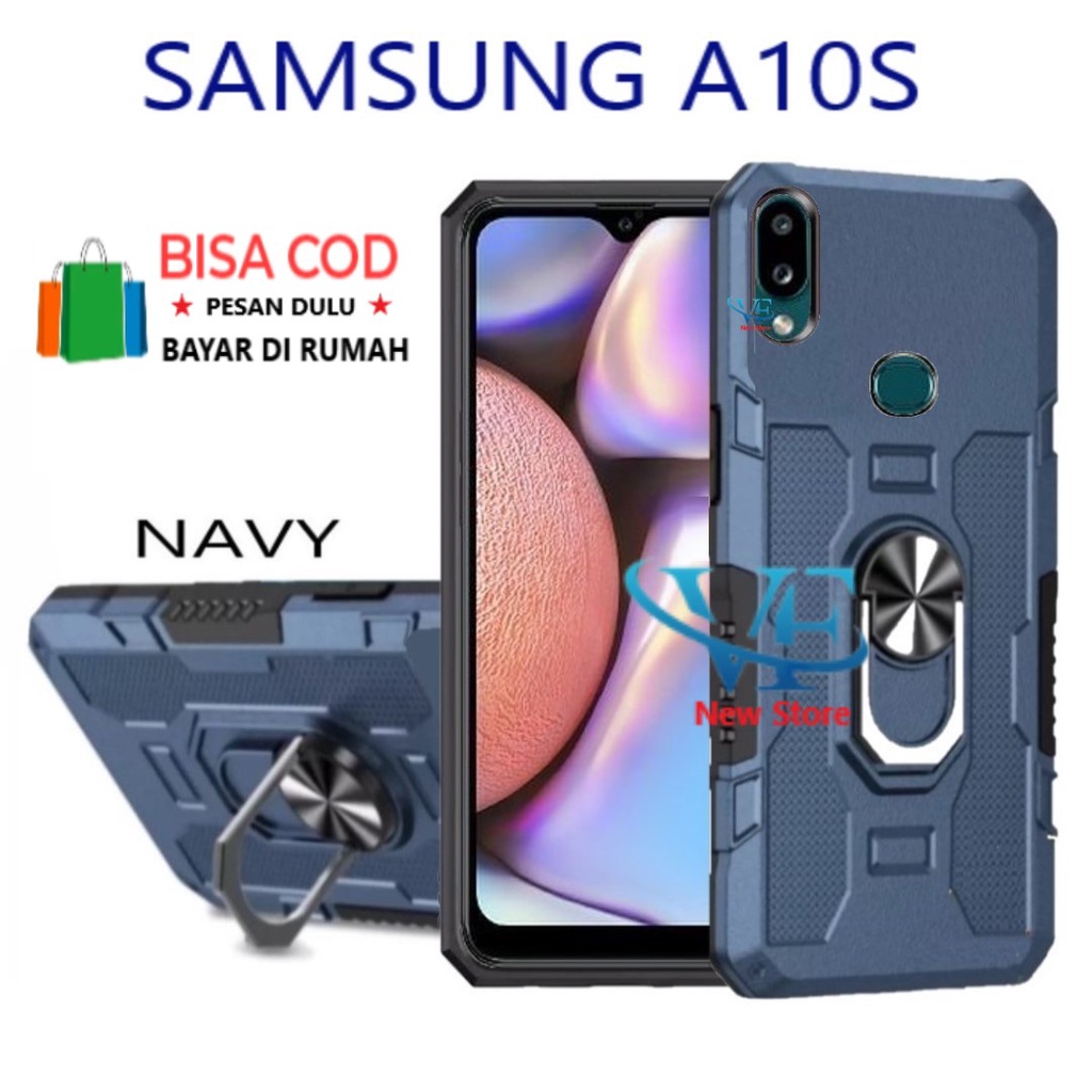 CASING SAMSUNG A10S-HARD CASE STANDING  ROBOT  HIT EYE RING--SOFT CASE STANDING ROBOT  SAMSUNG A10S