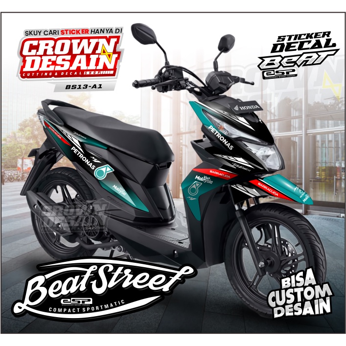 Decal beat street 2017 2018 2019 Petronas Edition - Stiker dekal Beat Street - KODE BS