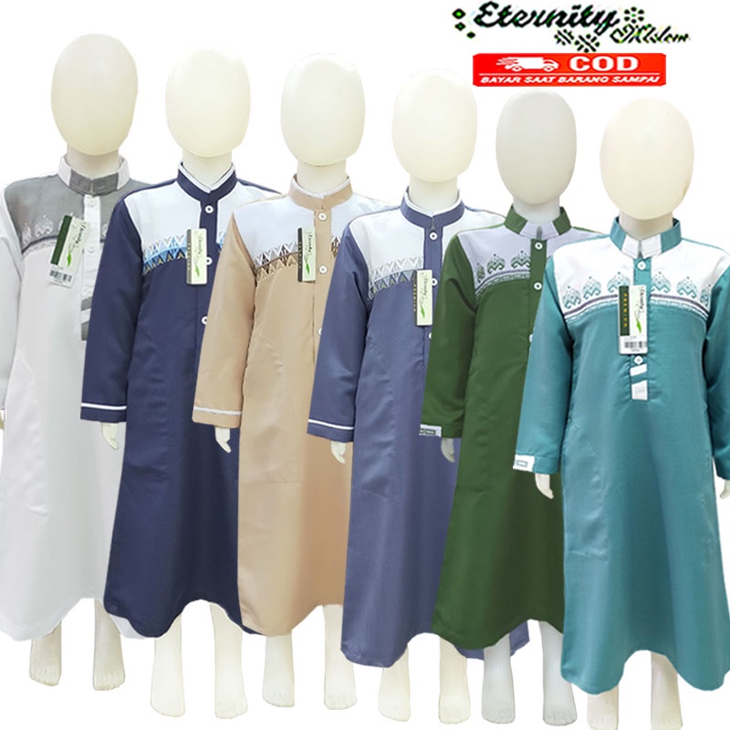 Jubah Anak Laki Laki Gamis Anak Laki Laki Eternity Umur 3-12Tahun COD