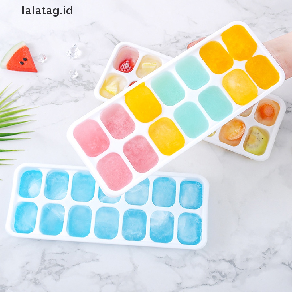 [lalatag] Cetakan Ice ball maker Dengan Tutup Silicone Ice Cube Tray Cetakan Es Batu Dapur [ID]