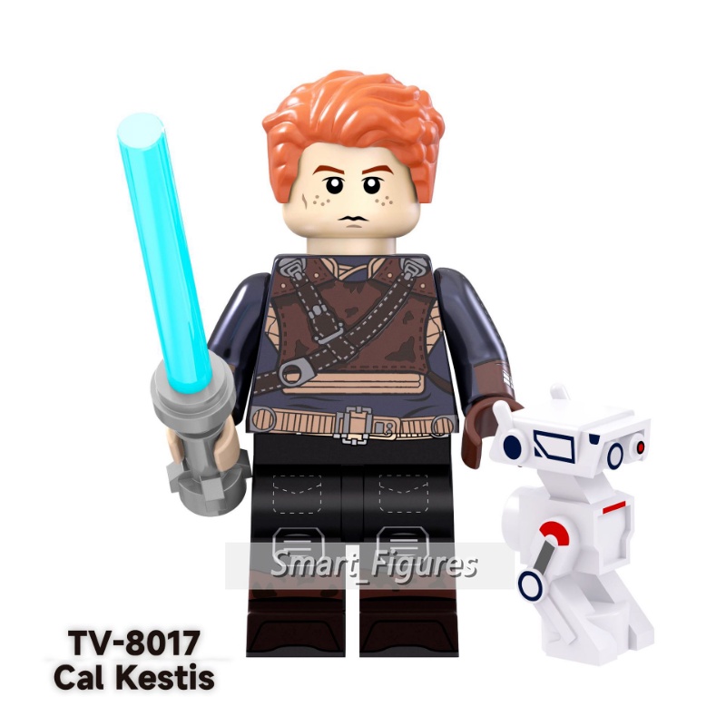 Cal Kestis Minifigures Rahm Kota Obi-Wan Ahsoka Star Wars Fallen Order Mainan Hadiah Adventure Game Mini Fiugres TV6103