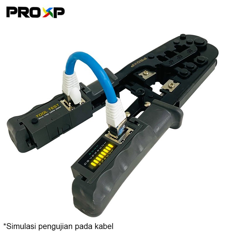 PROXP CTL3-08T RJ45 &amp; RJ11 RJ12 CRIMPING TOOL &amp; LAN TESTER | Tang Krimping