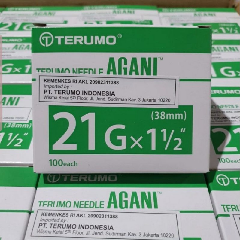 TERUMO NEEDLE AGANI 18G 21G 23G 24G 25G 26G 27G 30G NEEDLE TERUMO AGANI