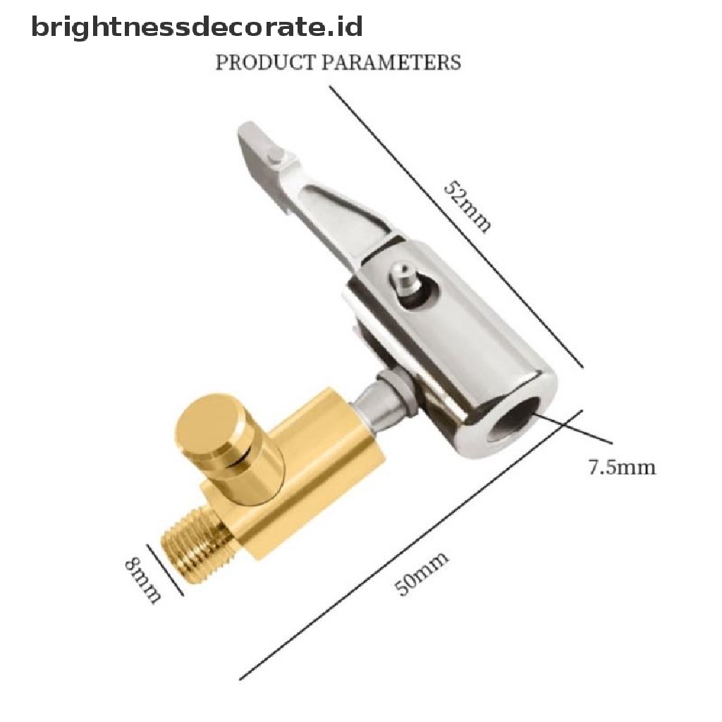 [Birth] Stainless Steel Tire Chucks Angin Kompresor Air Chucks Tire Inflation Nozzle [ID]