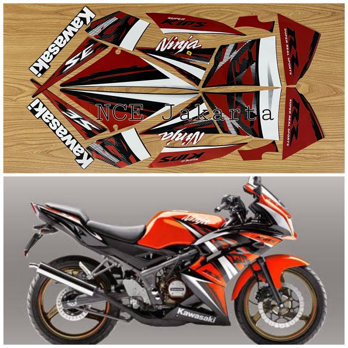 

TERLARIS | STIKER STRIPING MOTOR NINJA RR SE SPECIAL EDITION 2014 ORANGE
