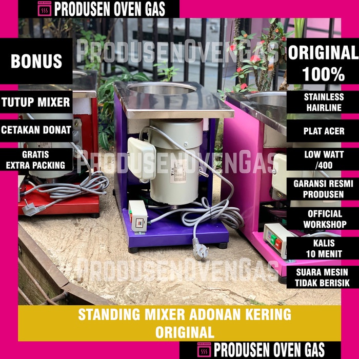 Mixer Mixer Cdi Rakitan Kapasitas 3Kg Untuk Adonan Donat,Pizza,Roti,Dll