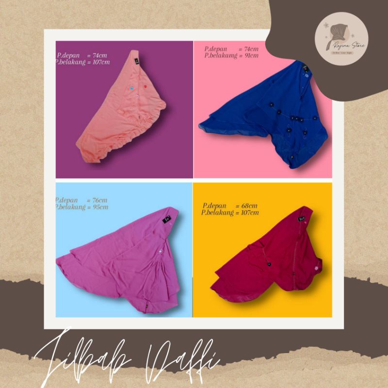 [COD] KHIMAR ORI DAFFI//JILBAB ORI DAFFI//ORIGINAL ORI DAFFI