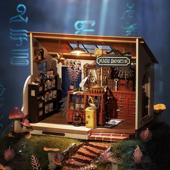 ROLIFE Robotime Kiki's Magic Emporium DIY Miniature House Kit DG155 Hobby And Toy Collection