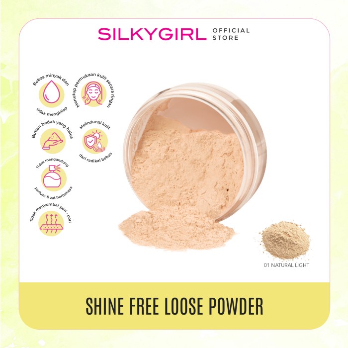 SILKYGIRL Shine Pink Free Loose Powder 01 Natural Light