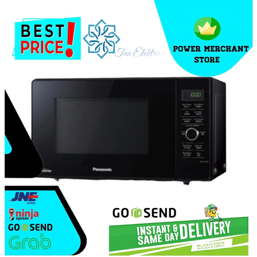 PANASONIC NN-GD37HB Black Inverter Microwave / Grill Oven