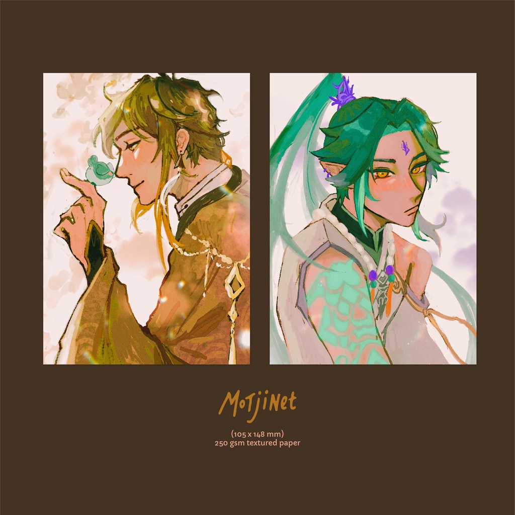 Zhongli Xiao Genshin Impact Art Print