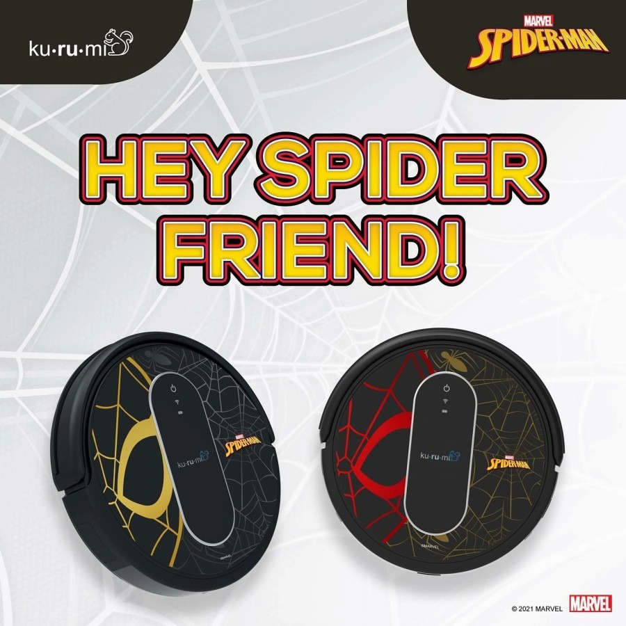 Kurumi KV 08 Robot Vacuum Cleaner Marvel Spiderman Edition