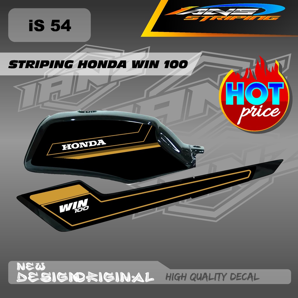 NEW STRIPING TANGKI HONDA WIN 100 CUSTOM HOLOGRAM / NON HOLOGRAM IS54