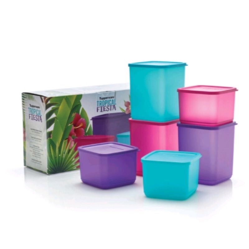 Tropical fiesta free (6pcs) toples kue tupperware promo