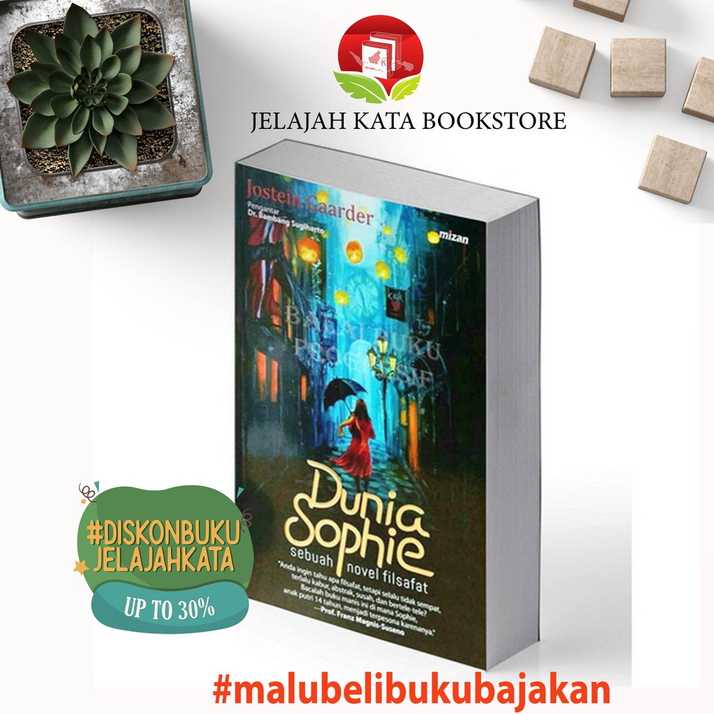 Buku DUNIA SHOPIE - SEBUAH NOVEL FILSAFAT - JOSTEIN GAARDER - MIZAN - ORIGINAL