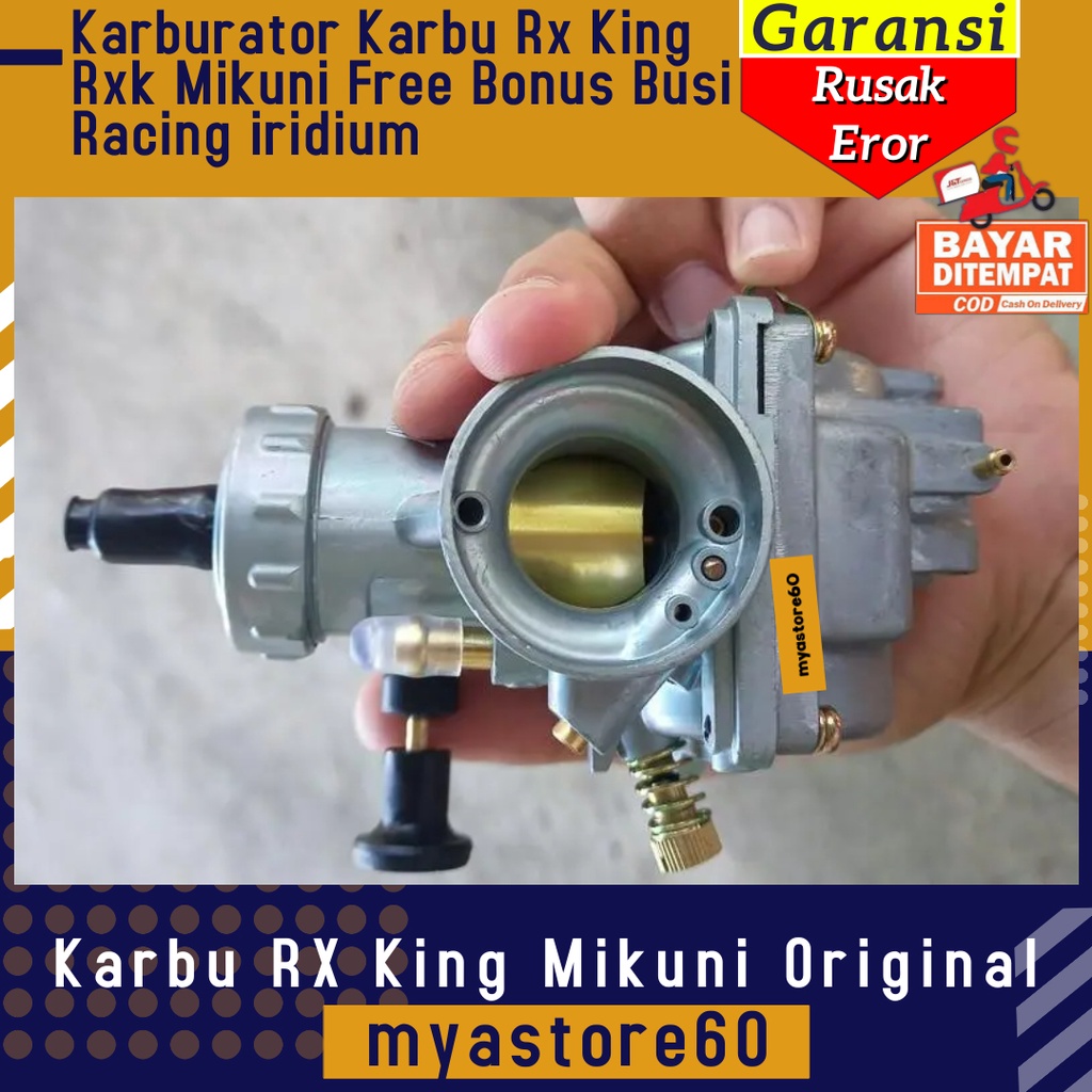 Karburator karbulator karbu Rxk Rx king Rxking MIKUNI Free Bonus Busi Racing iridium