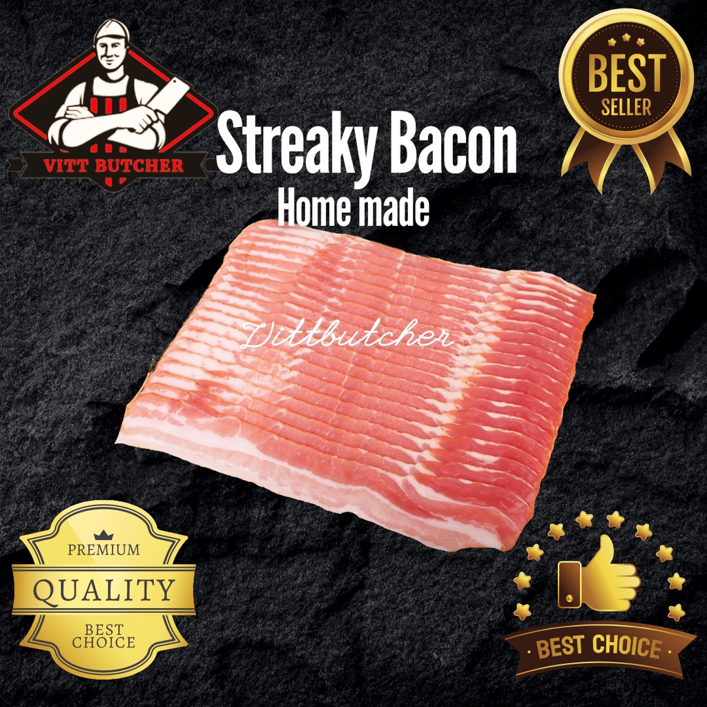 

Pork Streaky bacon 500gr