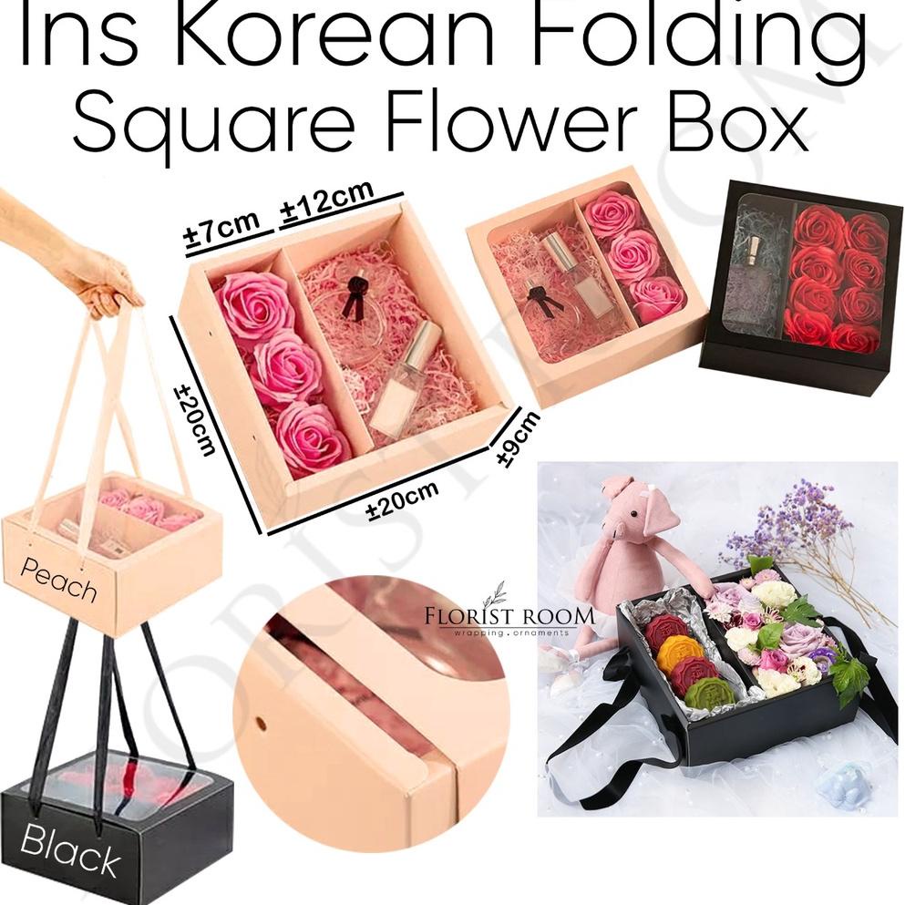 

Ins Korean Folding Square Flower Box - Box Bunga - Box kado - bloom box - flower box - kotak bunga 82