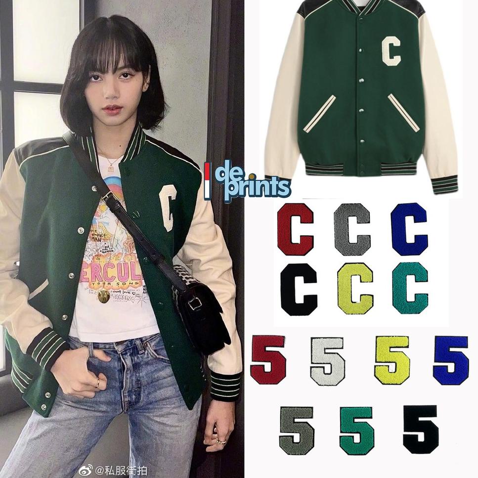 {IOT.06Ja23r} A-Z 0-9 Patch Chennile ukuran besar - Patch bordir towel / Bordir Handuk / aksesoris b