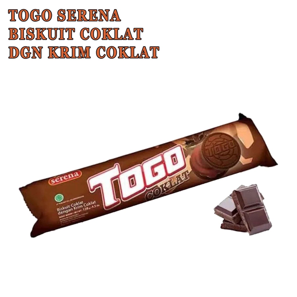 Biskuit Chocolate* Togo Serena* Krim Cokelat* 128g