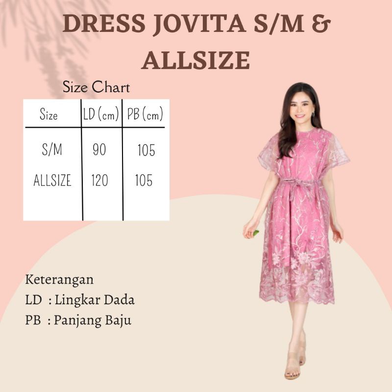 DRESS BRUKAT PESTA MURAH MEWAH JOVITA CALISTA