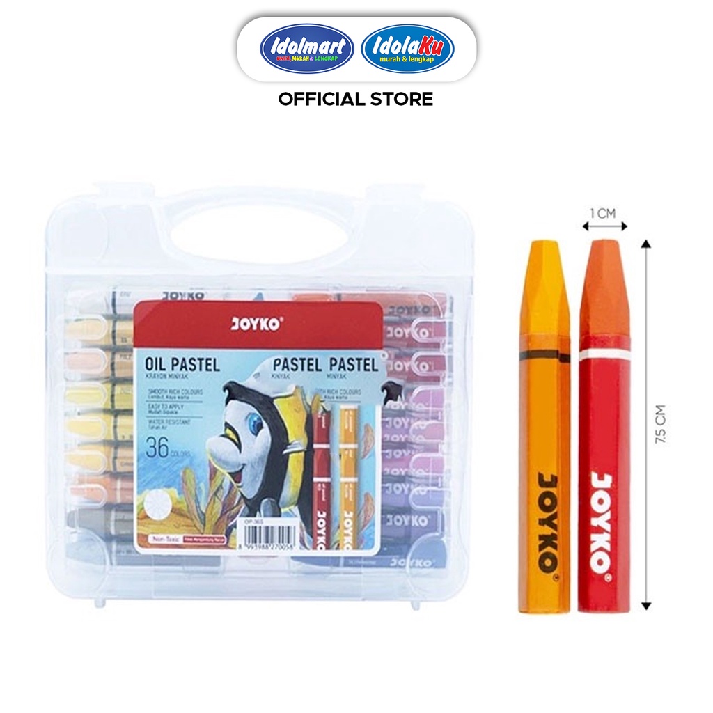 

IDOLMART Crayon Joyko 36 Warna Colors / Crayon- Karawang