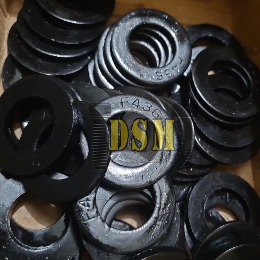 M24 Ring Plat Baja Hitam 1" F 436 / Washer Plated M24 Black Steel