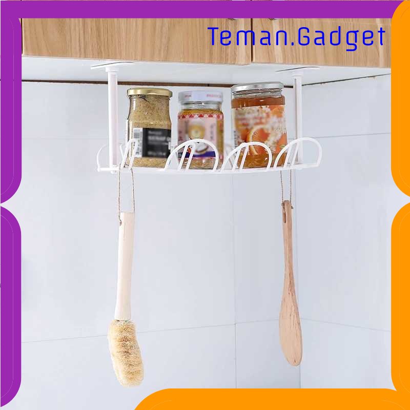 TG-RAK HOURONG Rak Gantung Bawah Meja ABS Under Table Storage Cable Organizer - WMT22