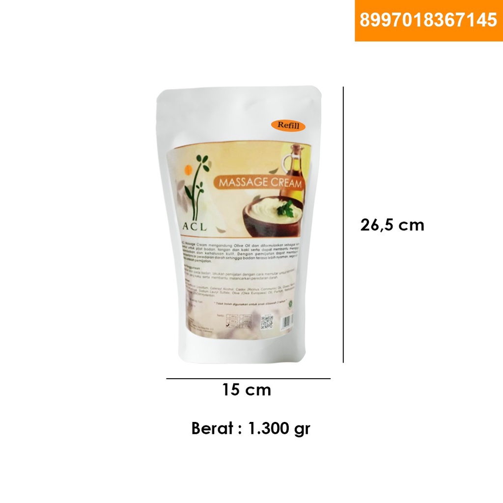 Massage Cream LULUR 1000gr sabun cair wangi natural soap kulit halus hemat