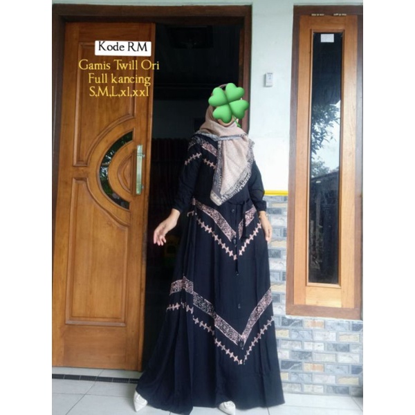 gamis aksara twill ori
