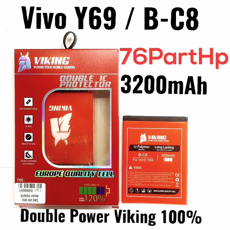Baterai Viking Vivo Y69 - B-C8 - Batrei Baterai Baterai